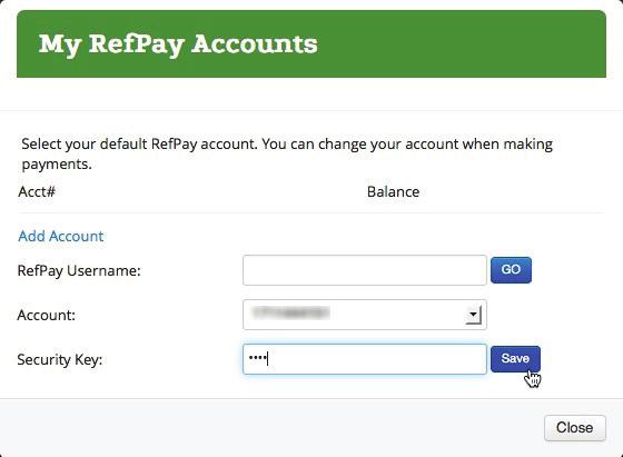 Warm Ups: Using Optional Features x The My ArbiterPay Accounts window refreshes again.
