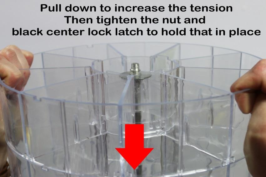 Once you loosen the bolt a little no need to completely remove Grab onto all of the plastic sections and pull down to add tension to the twist to choose action.