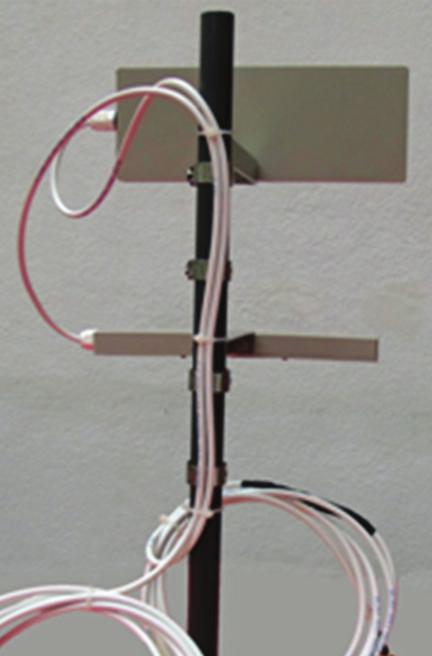 The antenna is designed using the same size of the prototype described before.