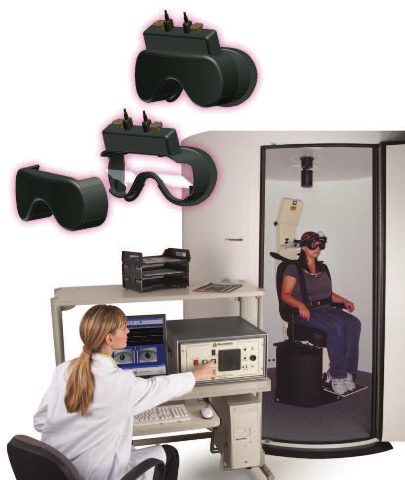 TM Rotational Vestibular Chair Rotational Chair testing provides versatility in measuring the Vestibular- ocular Reflex (VOR).