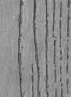 FINISH The factory finish is a wood grain textured embossed surface,