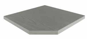 Radiant White Rustic Gray Material features consistent color all the