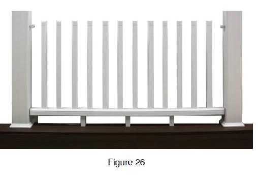 You can see in Figure 24 and 25, the cap for the top of the baluster will have a
