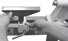 lever 17 Tool rest seat locking lever Assembly The machine must not be plugged in and the power switch must be in the OFF position until assembly is complete.