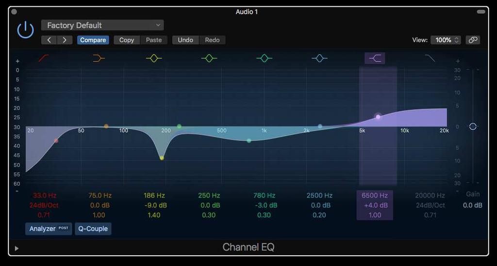 image above. Plus, this is the only EQ with a spectrum analyzer, which can be incredibly helpful!