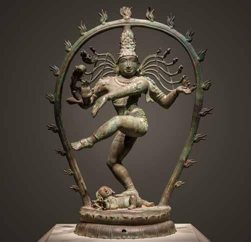 Cosmic Dance F S Kids Shiva is a major Hindu god. This bronze sculpture shows Shiva as the Lord of Dance (Nataraja). Through his sacred dance, Shiva destroys and recreates the universe.