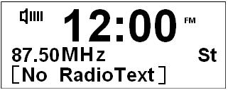 FM MODE Tune in FM Mode 1. Press MODE to convert radio from DAB mode into FM mode. 2. For initial use, it will start at the beginning of the FM frequency range (87.50MHz).