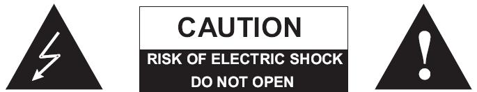 Important safety instructions Caution To reduce the risk of electric shock, do not remove the cover. No user-serviceable parts inside. Refer servicing to qualified service personnel.