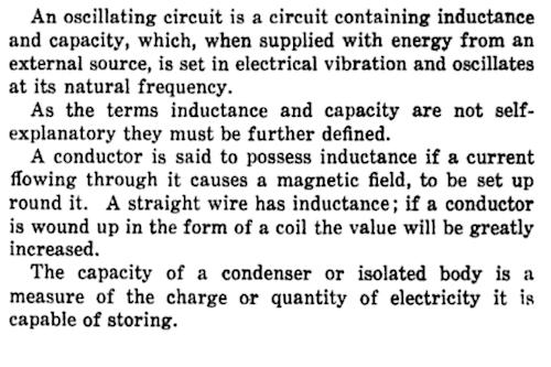 Description of Oscillating Circuit
