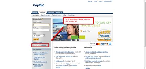 Creating a PayPal Account Start by going to