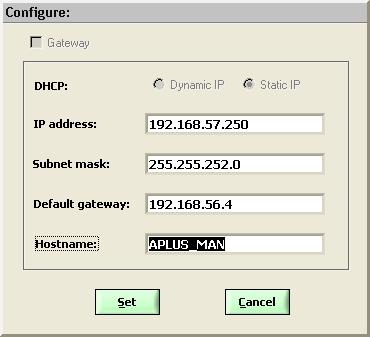 Because this is performed by means of a UDP broadcast teegram, the devices are aowed to have the same network address at the beginning, e.g. "192.168.1.101" as factory defaut.