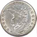 A classic rarity from the first year the Mint issued silver coinage for circulation. Just 23,464 were minted.