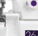 You can complete every step of your sewing projects, by cutting, sewing together and finishing in one operation.