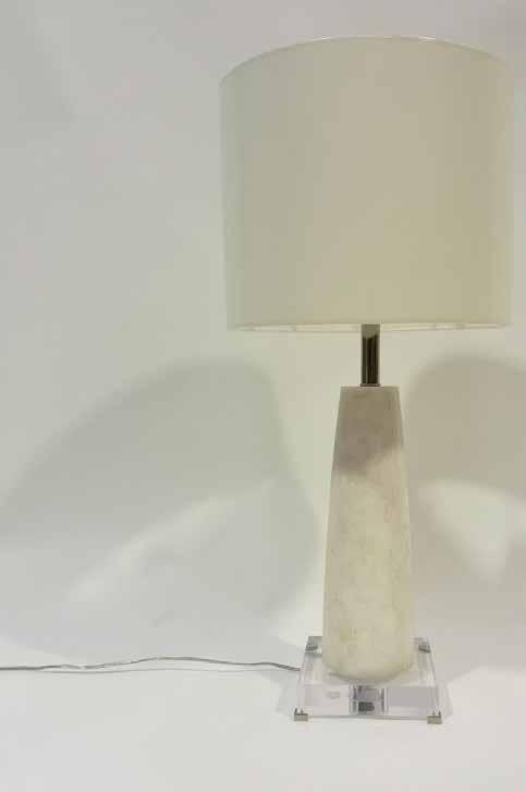 NICKEL TABLE LAMP Table lamp in nickel finish - price includes a black and a white