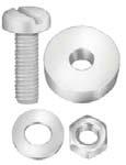 LICENSE SCREWS - NUTS AND OTHER FASTENERS 125261 Box 500 85255 Stainless Steel #14 x 3/4" Phillips Truss Head 150071 Box 500 150070 Zinc #14 x 3/4" Slotted Hex Washer Head Hex: 3/8" Ford & GM 125260