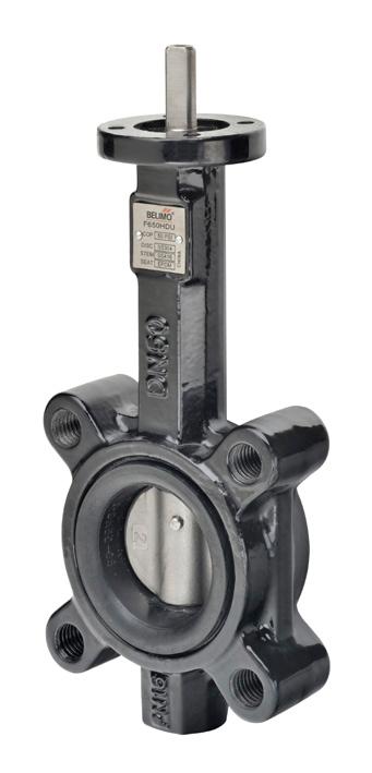 680H, 2-Way utterfly Valve Resilient Seat, 304 Stainless Steel isc Product eatures 200 psi (2 to 12 ) and 150 psi (14 to 24 ) 0% leakage, Long stem design allows for 2 insulation, Valve face-to-face