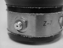 The SF7 mounting stud supplied with the Z820WA is a 3/8-16 to 3/8-16 adapter. One end should be threaded into the face of the Z820WA and the other end used to screw into the structure.