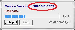 Choose the ET (settings) file for programming: - VBRC_5.et VBRC-5 module programming 4. In Communication / Port Settings menu set the communication port / IP address for programming. 5.