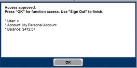 This screen can be disabled by unchecking the option Show account confirmation under Device Options.