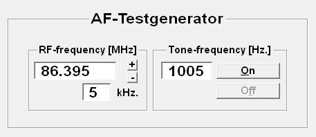 Carrier Frequency Input Analog and POCSAG digital radio pager tester PS 622 / User Manual <Frequenz> 86455 <OK> sets the carrier frequency to 86.