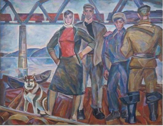 March 5, 1953 marked the beginning of a new direction for Soviet painting and the emergence of a new style known today as the Severe Style or the Severe School of which Andronov was a founding member.