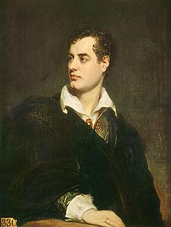 George Gordon, Lord Byron (1788-1824) Poet, satirical verses, sense of irony romantic figure, revolt against