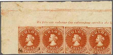 26 228 Corinphila Auction 26 November 2018 1854 (Jan.-Feb.), Printing by Desmadryl, 5 Centavos Engraver Narciso Desmadryl 5027 5027 5 c.