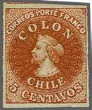 228 Corinphila Auction 26 November 2018 43 1854 (April-Aug.), Lithographed Issue by Gillet, 5 Centavos Alfred H. Caspary Josiah K. Lilly 5066 5067 5066 5067 5 c. red-brown, wmk. pos.