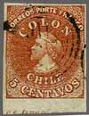 228 Corinphila Auction 26 November 2018 53 1855 (Feb.), Printing by Desmadryl in Santiago, 5 Centavos 5084 5085 5084 5 c. reddish brown, wmk. pos.