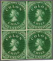 228 Corinphila Auction 26 November 2018 87 1862 (Jan. 1), Third London Printing, new Value 20 Centavos Jean Dupont 5160 5160 20 c. deep green, wmk. pos.