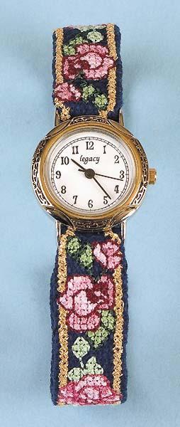 Roses Watchband by Evie Chapman #4651 18 ct 49 x 88mm (1.93 x 3.