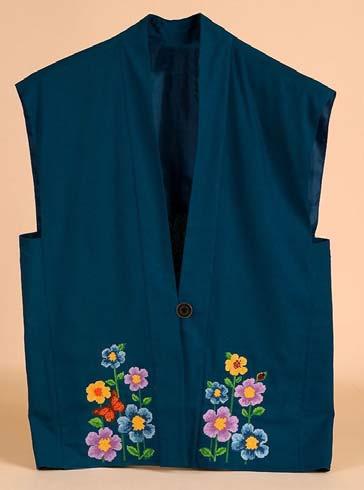 Page 22 Floral Vest I by Laura Doyle #4655 14 ct 144 x 230mm (5.67 x 9.07 ) #4656 16 ct 120 x 192mm (4.72 x 7.56 ) #4657 18 ct 112 x 179mm (4.41 x 7.