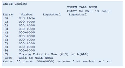 Also enter and Repeater 1 or Repeater 2 addresses if you are using repeaters in your system. 11.