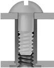 non-threaded fasteners: Allow for quick assembly or removal of components without the need for screws or additional fastening hardware.