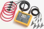 The 1735 logs most electrical power parameters, harmonics and captures voltage events. View graphs and generate reports with the included Fluke Power Log software.