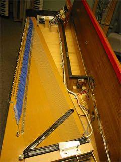 Hohner Clavinet Similar electric pickup to guitar underneath strings One string per