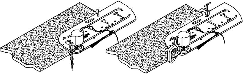 4. Insert 3 pins in the holes marked. DIAGRAM A FEMALE JOINT - LAMINATE FACE UP 5. Insert the 4th pin in the hole dependant on your worktop width. e.g.