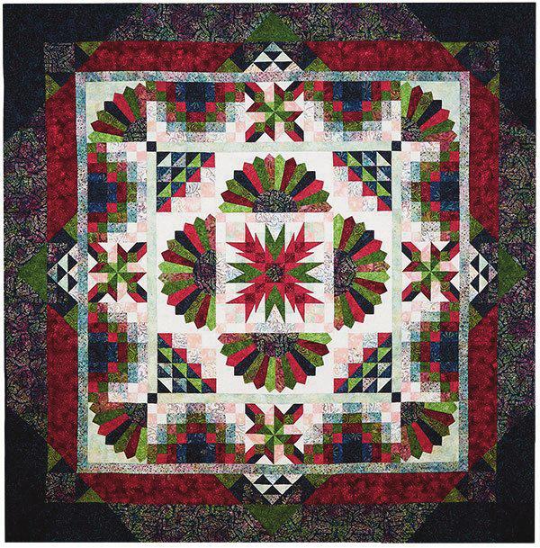 With both pieced and appliqué options included in the directions, there is something for everyone to love in this stunning quilt! Accuquilt friendly! Uses the 8" Qube and optional applique dies.