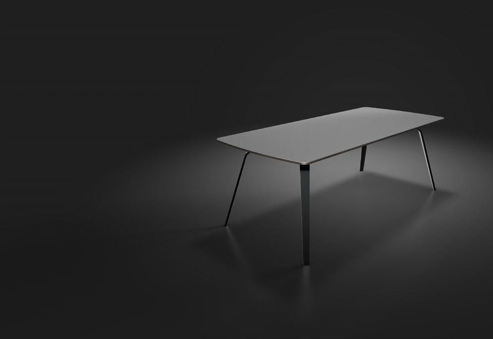 160 CM X 90 CM 205 CM X 100 CM 240 CM X 100 CM FLOAT DINING TABLE This table takes its inspiration from the delicate Water Strider insect that can be seen defying gravity when it walks across the