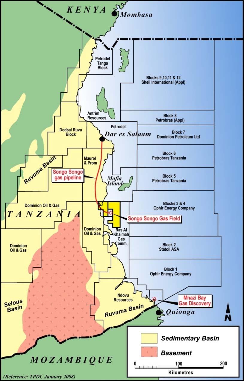 Activity on East African coast increasing Offshore Tanzania Deepwater action : Petrobras, Shell, Exxon, Statoil, BG & Ophir (September drilling?