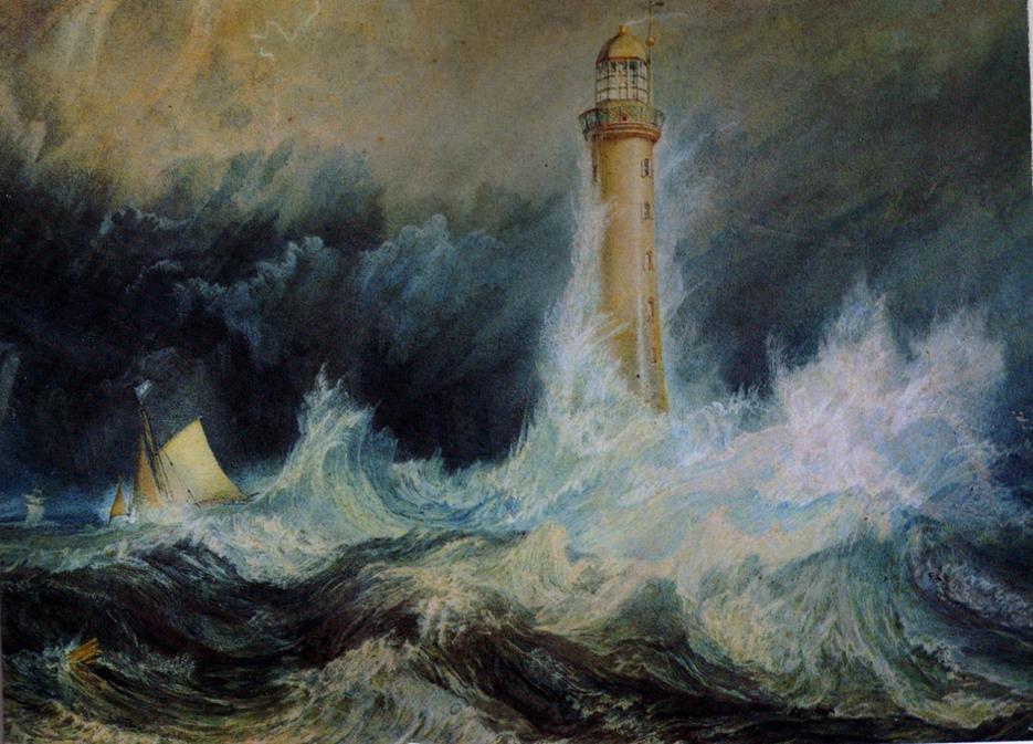 SECTION 1 EXPRESSIVE ART STUDIES (continued) Image for Q5 The Bell Rock Lighthouse (1819) by J.M.W.Turner Watercolour and gouache on paper (30.60 x 45.50 cm) 5.