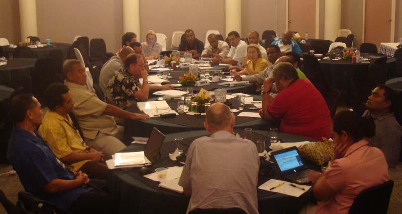 Figure 4. DSM Project Steering Committee during session in Nadi. 5.
