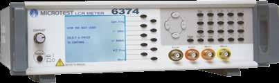 1 Component Tester LCR Meter 6373/6374 RS232 GPIB Option Handler Option Key Feature Basic accuracy up to 0.