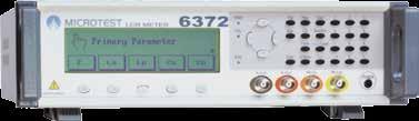 1 Component Tester LCR Meter 6370/6371/6372 RS232 Remote GPIB Option Key Feature Basic accuracy up to 0.