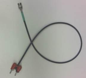 The shield of this cable is connected to the outer rings of the BNC