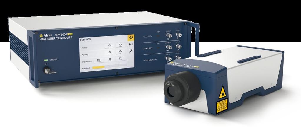 OFV-5000 Xtra Laser Vibrometer The OFV-5000 Xtra Vibrometer Controller in combination with the new MLV-I-0 Sensor Head is designed to flexibly measure vibrational velocity, displacement and