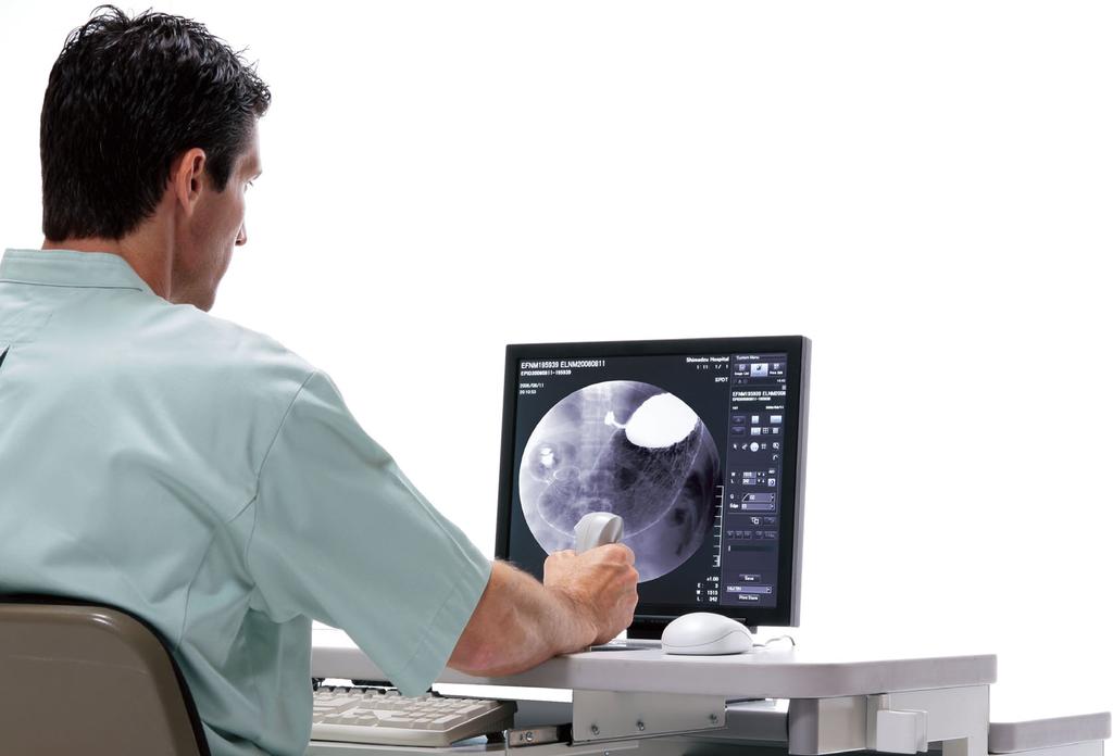 of view. In fluoroscopy and radiography, real-time acquisition of high-definition, full-digital images allows immediate viewing on a monitor.