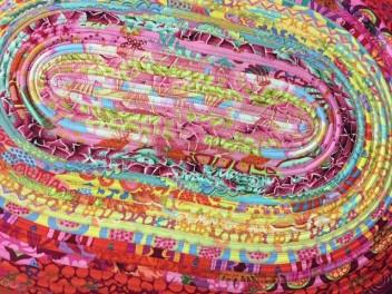 make a Jelly Roll Rug Wed Dec 5 & 12 11a-2p Edge to Edge Quilt with your embroidery machine.