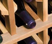 Hardwood cellars have a higher percentage of flat grain with the exception of butcher block tabletops and doors in