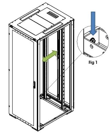 8. RACK MOUNT ADJUSTMENT 1. Loosen the four bolts using a 5mm Allen key, do not remove the bolt (Fig 1). 2.